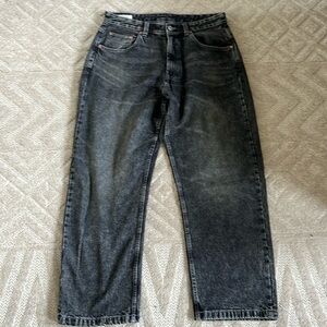 Baggy fit Zara Jeans Black Acid Wash
